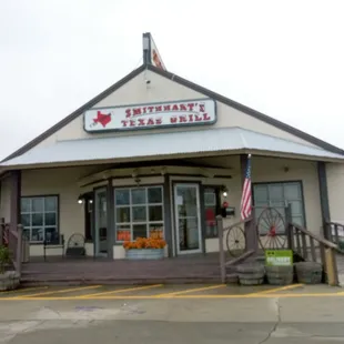 the front of the restaurant