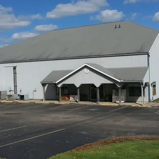 the outside of the building