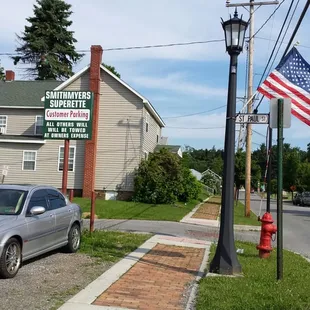 Overflow parking lot across street