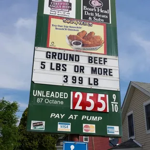 a sign for the store