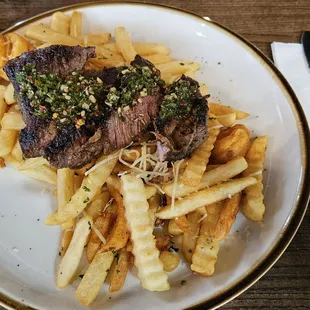 Steak Frites. (Churrasco)