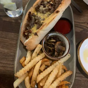 Philly cheesesteak and part three fries