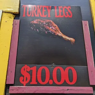 ows a turkey leg sign