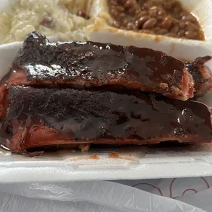 Best barbecue in San Antonio, fall off the bone ribs