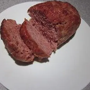 Our Famous Ham Loaf using our mother's recipe from the 1940's.  Ready to Bake and Eat!