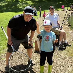 Three generations having a great Father's Day!