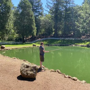 Sunday morning plenty of space, shade, and fish!