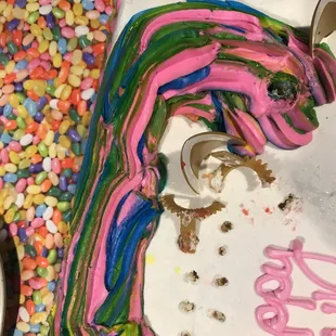 The "rainbow" icing