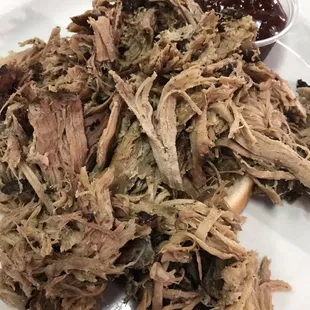 Pulled pork was dry and just OK.