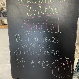 Special Menu