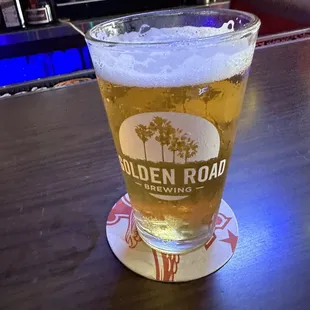 a pint of golden road