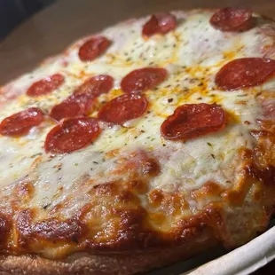 Take and bake pepperoni pizza