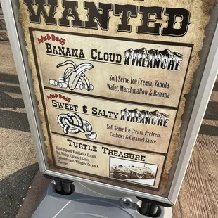 an old wanted sign
