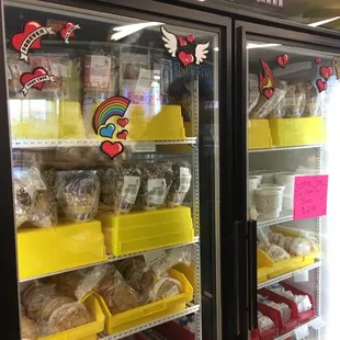 01/10/20 ice cream freezer with different treats as well as pints of ice cream