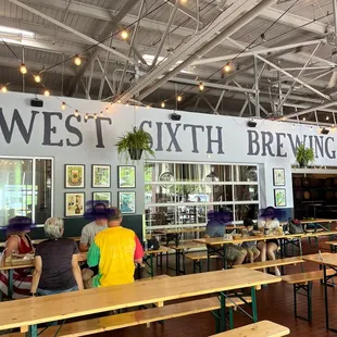 the interior of west sixth brewing
