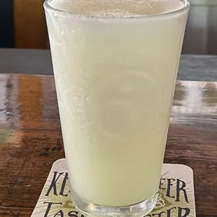 Frozen lemonade with tequila