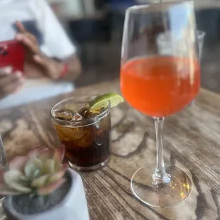 TX Whiskey and coke and Watermelon mimosa. Can't go wrong.