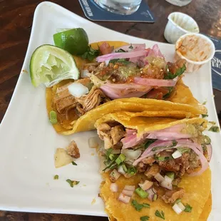 Chicken taco, Carnitas tac