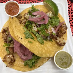 Vegan cauliflower tacos