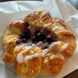 Blueberry danish