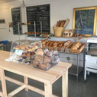 a variety of baked goods