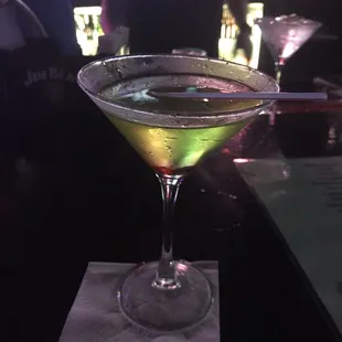 a martini in a glass