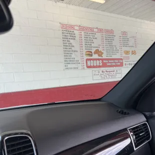 Order and receive your order from your car. Good old fashioned service and delivery. Ample parking to eat in your car if you want.