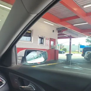 Park when you are ready to order turn ya lights on.