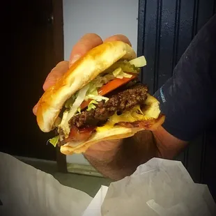 The most delicious and juicy burger known to man!