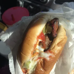 Hickory Bacon Cheese Burger