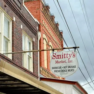 the front of the building