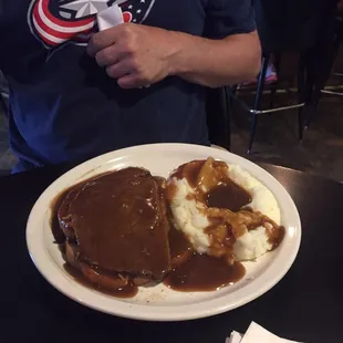 Open face roast beef, a big hit!