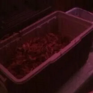 a tray of food on a counter