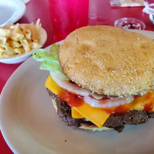 Who can't love this when the burger is larger than the bun??!!