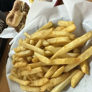 Huge portion of fries!