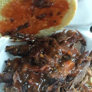 BBQ Brisket sandwich