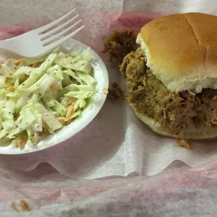 Pulled Pulled Pork Sandwich