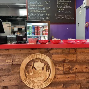 menu &amp; ordering area