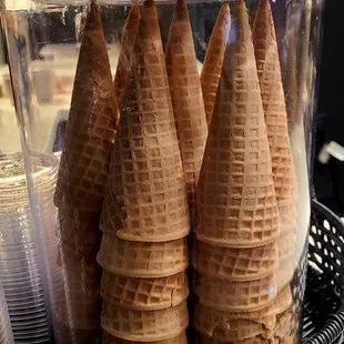 Different cones that I could pick from