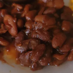 Uncooked BBQ Beans