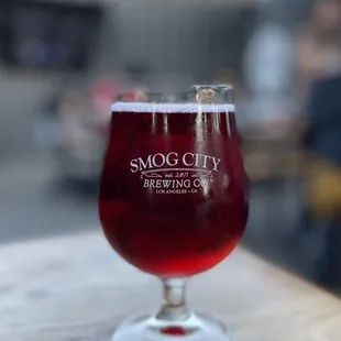 a glass of beer
