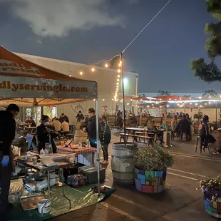 Outside seating and food catering