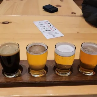 Flight of beer. They have preset ones but we chose our own.