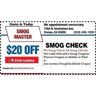 Discount Smog Check