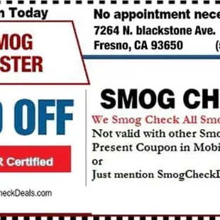 Smog Check Low Price
