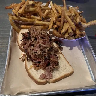 Chopped Brisket Sandwich