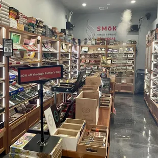 Huge Humidor with great selection!