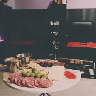 Meat and cheese plate