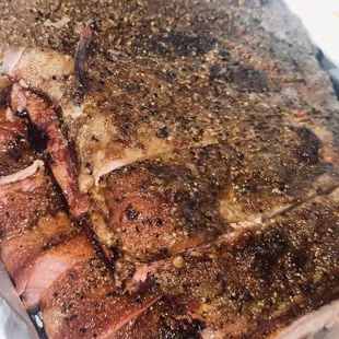 Full slab big portion well seasoned ribs no sauce needed!!!