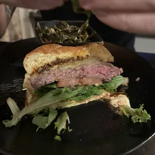 Burger! It was so good and flavorful